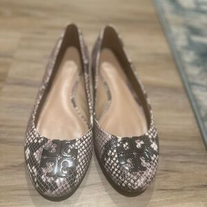 Tory Burch Snakeskin Flats